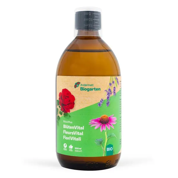 Andermatt Biogarten RhizoPlus BlütenVital Pflanzenstärkungsmittel - 500 ml Andermatt Biogarten RhizoPlus BlütenVital Pflanzenstärkungsmittel - 500 ml