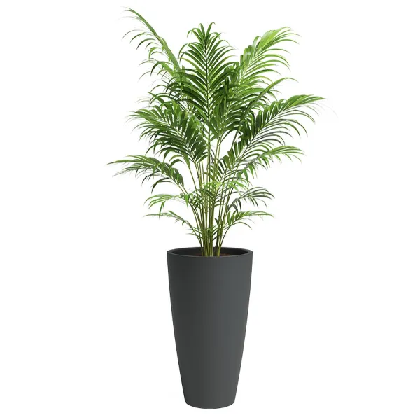artevasi© HAVANA NATURAL Pflanzgefäß Volcano Anthracite dunkelgrau 70 cm - Kunststoff