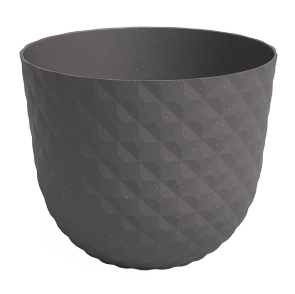 artevasi© HAVANA TROPICAL Pflanztopf Mud Grey dunkelgrau Ø 20 cm - Kunststoff