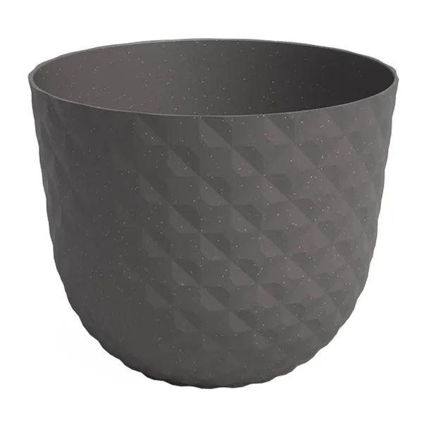 artevasi© HAVANA TROPICAL Pflanztopf Mud Grey dunkelgrau Ø 20 cm - Kunststoff