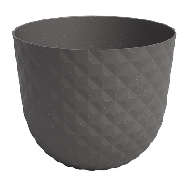 artevasi© HAVANA TROPICAL Pflanztopf Mud Grey dunkelgrau Ø 30 cm - Kunststoff