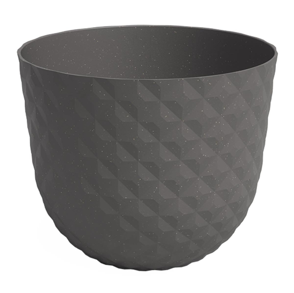 artevasi© HAVANA TROPICAL Pflanztopf Mud Grey dunkelgrau Ø 40 cm - Kunststoff