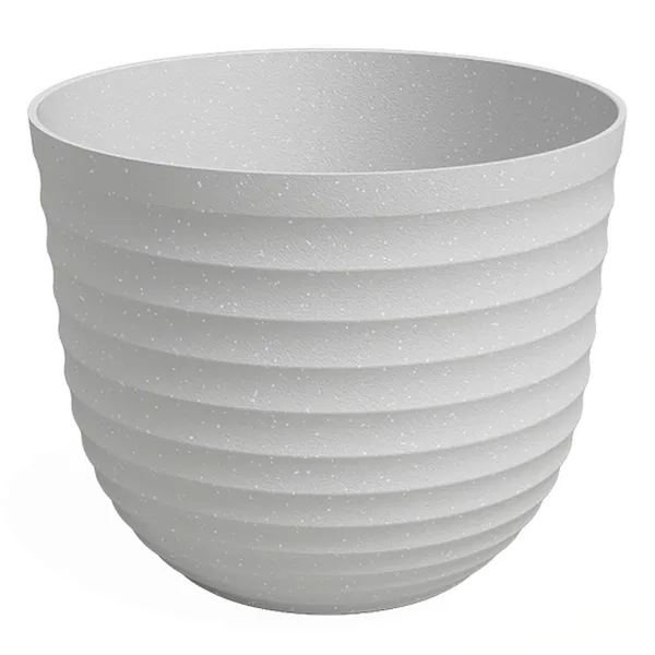 artevasi© HAVANA WAVES Pflanztopf Limestone Grey hellgrau Ø 30 cm - Kunststoff