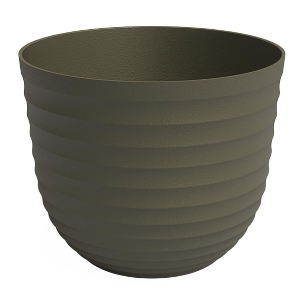 artevasi© HAVANA WAVES Pflanztopf Moss Green dunkelgrün Ø 40 cm - Kunststoff