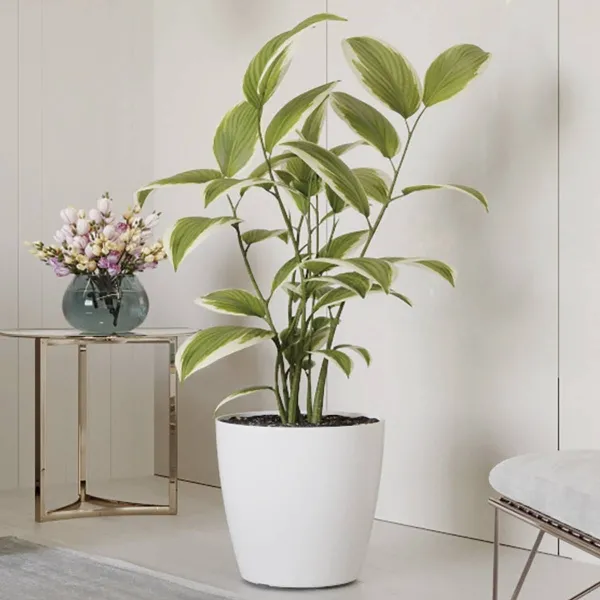 artevasi© SAN REMO Übertopf Weiß glänzend Ø 20 cm - Kunststoff