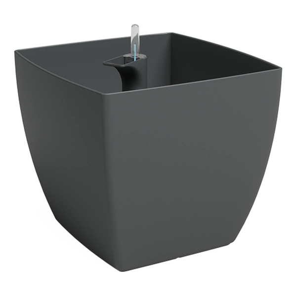 artevasi© SIENA Pflanzgefäß Anthrazit mit Bewässerungssystem 30 cm - Kunststoff