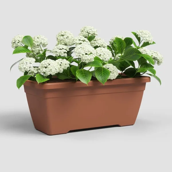 artevasi© VENEZIA Blumenkasten Terracottafarben 50 cm - Kunststoff