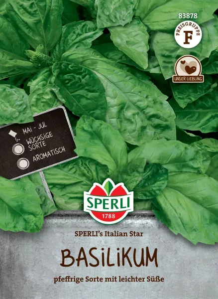 Basilikum SPERLIs Italian Star - Kräutersamen