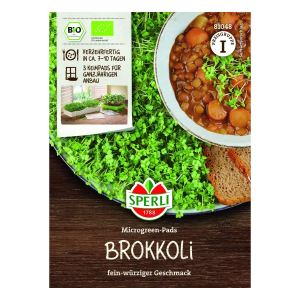 Microgreen-Pads Brokkolisamen