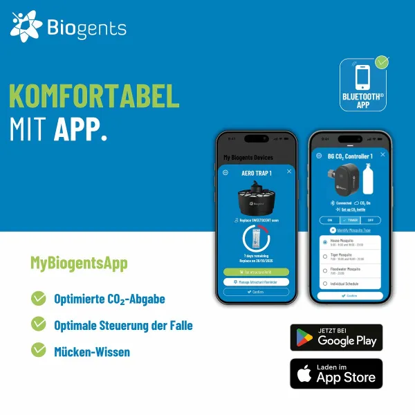 Biogents AERO TRAP PLUS Mückenfalle - effektiver Schutz vor Mücken im Garten