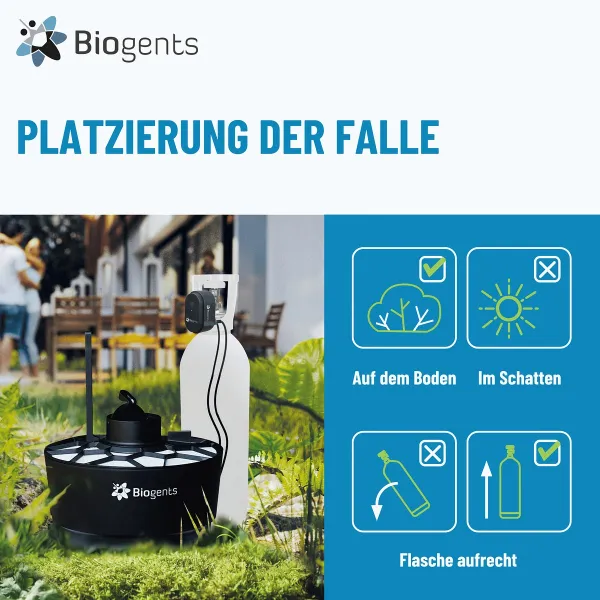 Biogents AERO TRAP PLUS Mückenfalle - effektiver Schutz vor Mücken im Garten