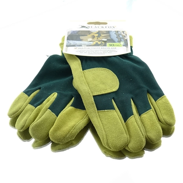 BLACKFOX® Garten - Handschuhe für Heimwerkertätigkeiten Grün Größe 10/XL