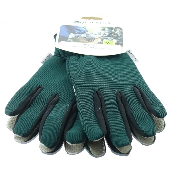 BLACKFOX® Garten - Handschuhe Grip Grün Größe 9/L