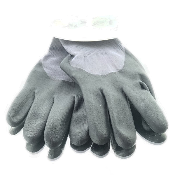 BLACKFOX® Garten - Handschuhe Gute Fingerfertigkeit & Rutschfest Größe 8/M Farbe Grau & Schwarz