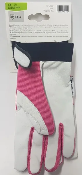 BLACKFOX® Garten - Handschuhe Lady´s Line JARDY Rosa mit Blumendruck Größe 9/L