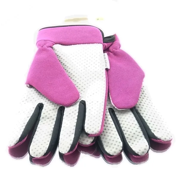 BLACKFOX® Garten - Handschuhe Lady´s Line Lila/Violett mit Dekor Größe 8/M