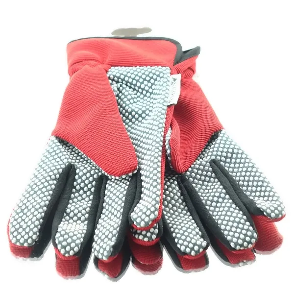 BLACKFOX® Garten - Handschuhe Lady´s Line Rose Rot Größe 9/L