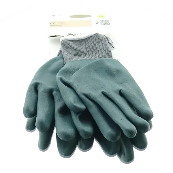 BLACKFOX® Garten - Handschuhe Pflanzenarbeit Grün Größe 7/S