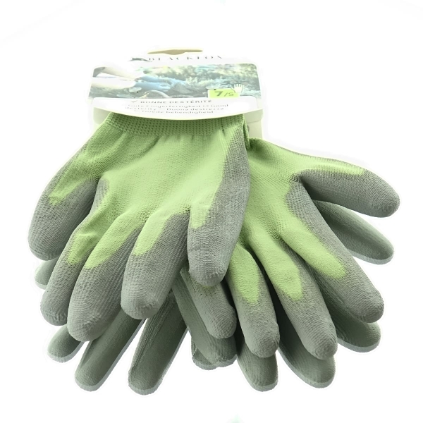 BLACKFOX® Garten - Handschuhe Sensitive Hellgrün gute Fingerfertigkeit Größe 7/S