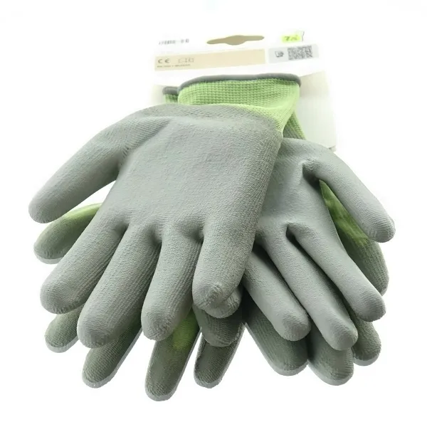 BLACKFOX® Garten - Handschuhe Sensitive Hellgrün gute Fingerfertigkeit Größe 7/S