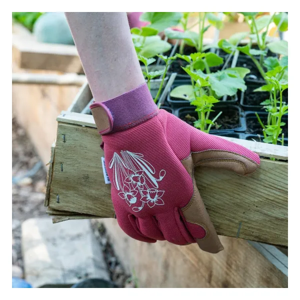 BLACKFOX® Garten - Handschuhe SPRING Rot Gr. 8