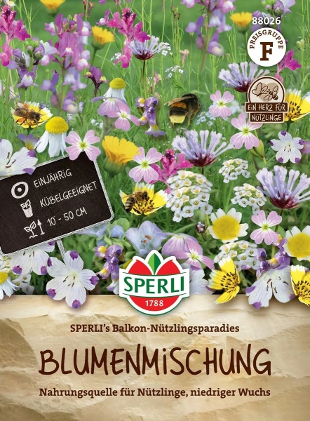 Blumensamen Mischung SPERLI's Balkon-Nützlingsparadies 