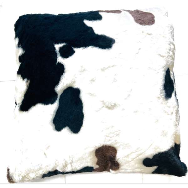 Boltze Dekokissen Montana Kuh Braun-Weiß 45 cm - Polyester