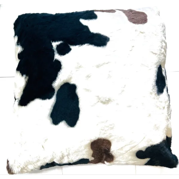 Boltze Dekokissen Montana Kuh Braun-Weiß 45 cm - Polyester