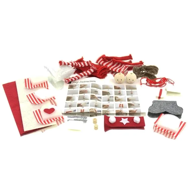 Boltze Weihnachtsdeko Do It Yourself Bastelset Kinder Aenne für 2 Anhänger