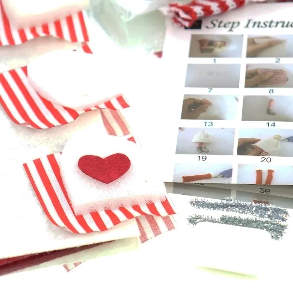 Boltze Weihnachtsdeko Do It Yourself Bastelset Kinder Aenne für 2 Anhänger