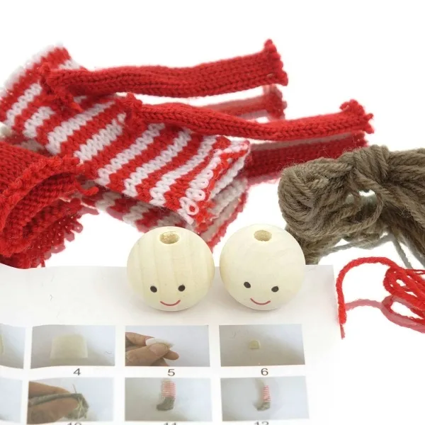 Boltze Weihnachtsdeko Do It Yourself Bastelset Kinder Aenne für 2 Anhänger