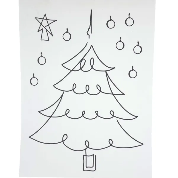 Boltze Weihnachtsdeko Fensterbilder Nael Schwarz 3 Motive 30 x 40 cm - PVC