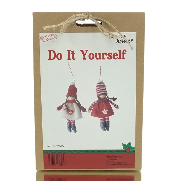 Boltze Weihnachtsdeko Kinder Do It Yourself Bastelset Aenne für 2 Anhänger Boltze Weihnachtsdeko Kinder Do It Yourself Bastelset Aenne für 2 Anhänger