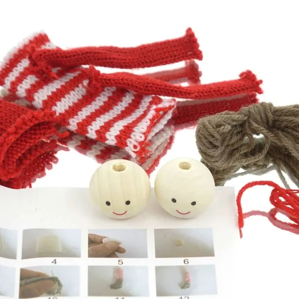 Boltze Weihnachtsdeko Kinder Do It Yourself Bastelset Aenne für 2 Anhänger