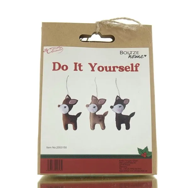 Boltze Weihnachtsdeko Kinder Do It Yourself Bastelset Hirsch Lian für 3 Anhänger Boltze Weihnachtsdeko Kinder Do It Yourself Bastelset Hirsch Lian für 3 Anhänger