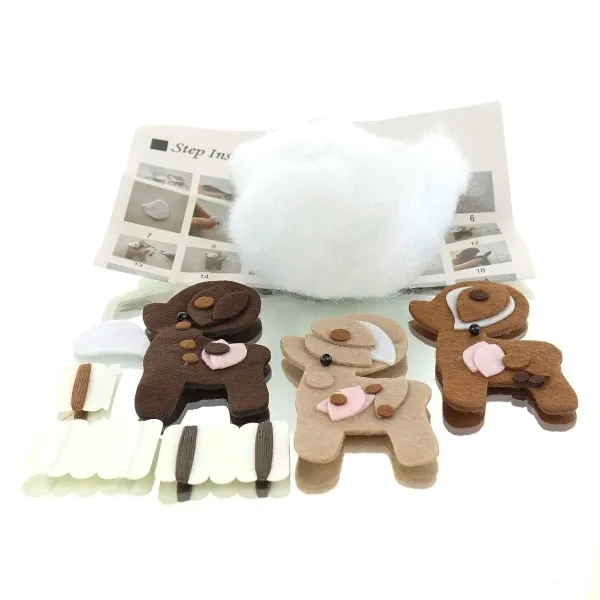 Boltze Weihnachtsdeko Kinder Do It Yourself Bastelset Hirsch Lian für 3 Anhänger