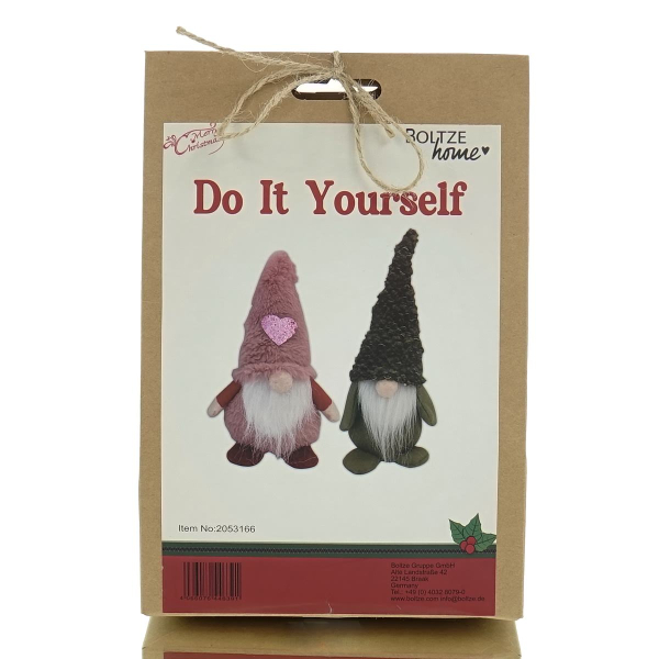 Boltze Weihnachtsdeko Kinder Do It Yourself Bastelset Wichtel Irida für 2 Figuren