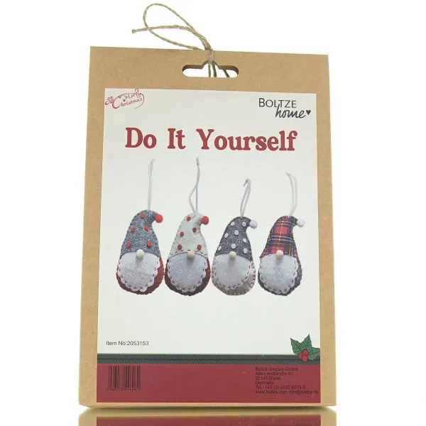 Boltze Weihnachtsdeko Kinder Do It Yourself Bastelset Wichtel Talis für 4 Anhänger Boltze Weihnachtsdeko Kinder Do It Yourself Bastelset Wichtel Talis für 4 Anhänger