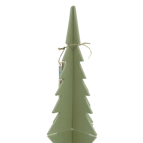 Boltze Weihnachtsdeko Tannenbaum Ceti L Hellgrün 30,3 cm - Holz