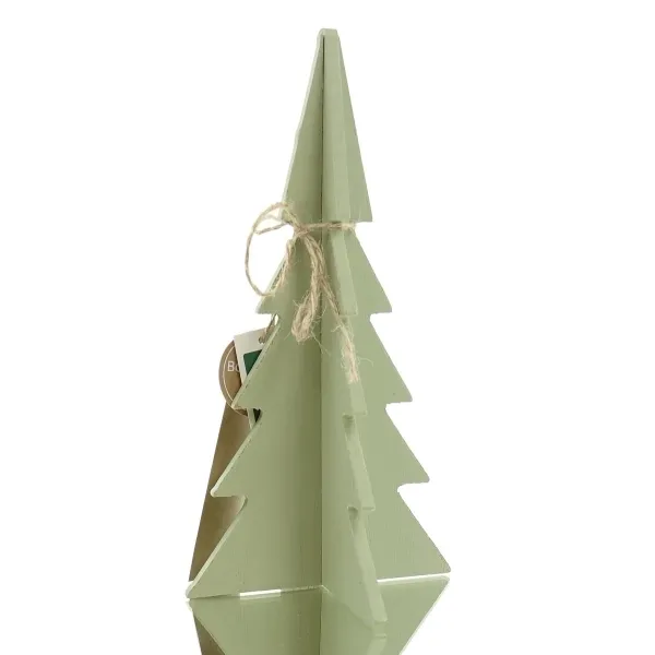 Boltze Weihnachtsdeko Tannenbaum Ceti M Hellgrün 22,5 cm - Holz