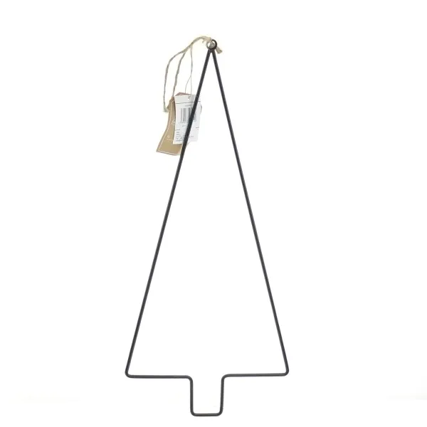 Boltze Weihnachtsdeko Tannenbaum Wanda L Schwarz 50 cm zum Aufhängen - Metall