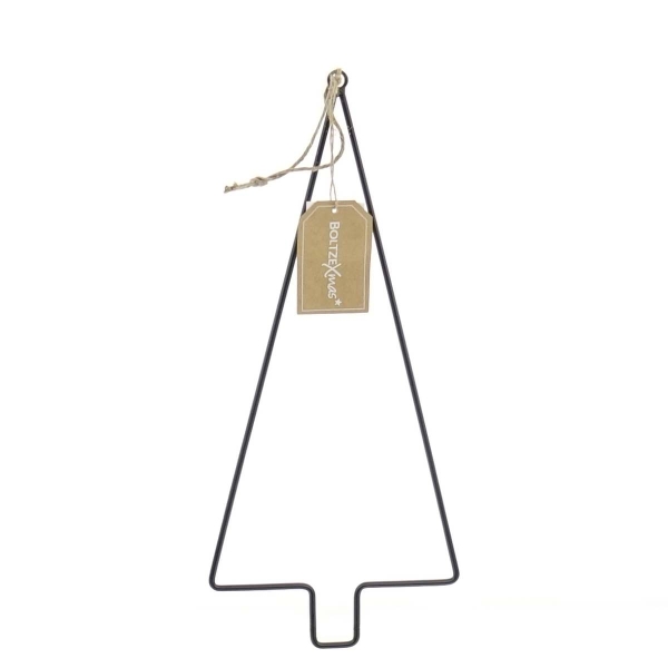 Boltze Weihnachtsdeko Tannenbaum Wanda M Schwarz 41 cm zum Aufhängen - Metall