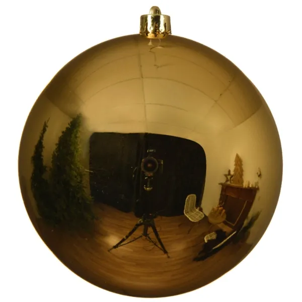 Bruchfeste Outdoor L Weihnachtskugel Goldfarben Ø 14 cm aus Kunststoff Bruchfeste Outdoor L Weihnachtskugel Goldfarben Ø 14 cm aus Kunststoff