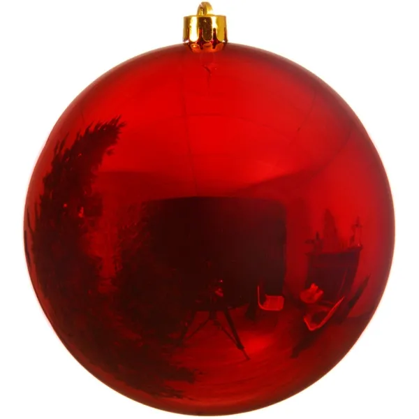 Bruchfeste Outdoor XL Weihnachtskugel Christmas Red rot Ø 20 cm aus Kunststoff Bruchfeste Outdoor XL Weihnachtskugel Christmas Red rot Ø 20 cm aus Kunststoff
