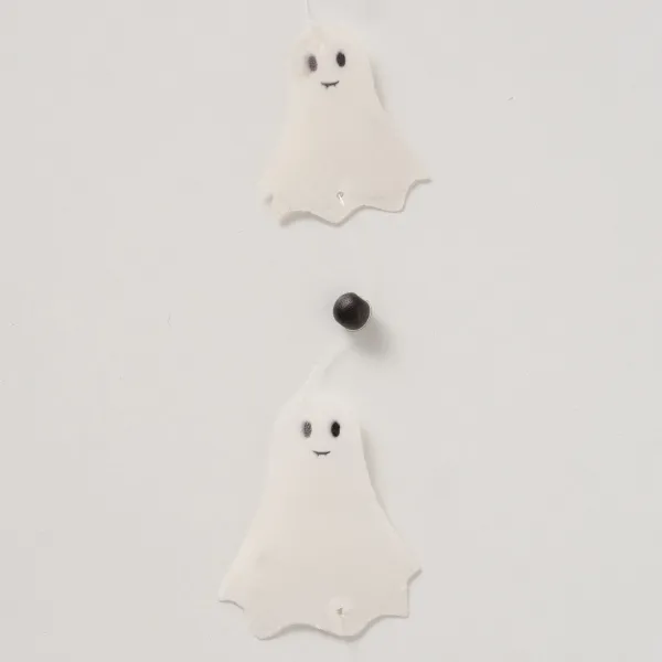 Capiz Girlande Ghostie weiß Ø 5,8 cm Länge 180 cm
