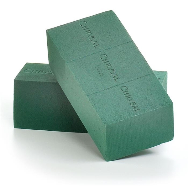 Chrysal Steckschaum Nass-Ziegel 23 x 11 x 8 cm - 6er Pack