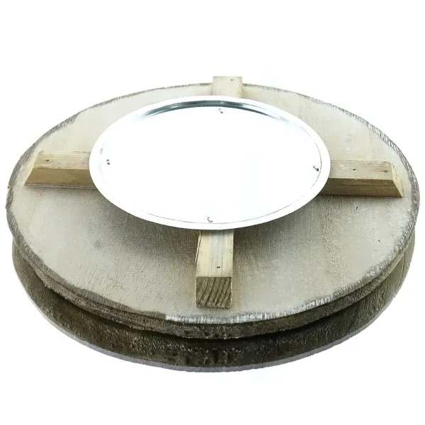 Citronella Kerze Wachs in Zinktopf Ø 25 cm x 23 cm