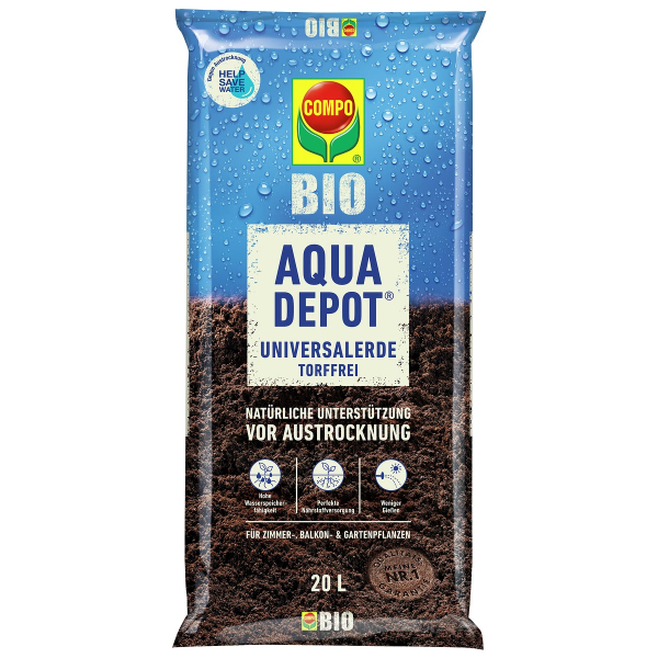 COMPO BIO AQUQ DEPOT® Universalerde torffrei - 20 Liter