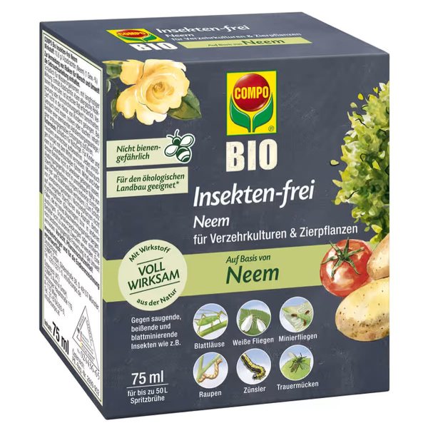 COMPO Insekten-frei Neem für bis zu 50 Liter Spritzbrühe - 75 ml