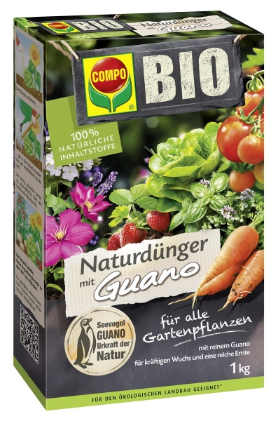 COMPO BIO Naturdünger mit Guano - 1 kg